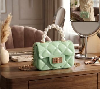 Elegant Quilted Mini Handheld & Sling Fashion Handbag (1 PC)