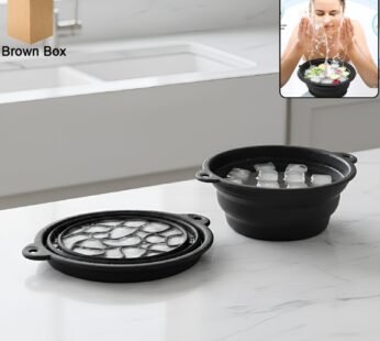 Portable Foldable Silicone Ice Bath Bowl (1 Pc)